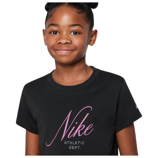 Nike Παιδική κοντομάνικη μπλούζα Sportswear Back 2 School Cropped Tee Nike Παιδική κοντομάνικη μπλούζα Sportswear Back 2 School Cropped Tee